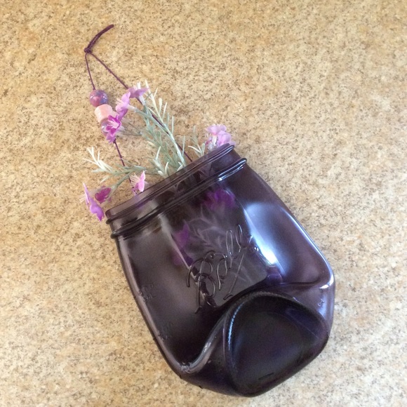 Purple Ball Jar Farmhouse Wall Decor - Picture 1 of 8